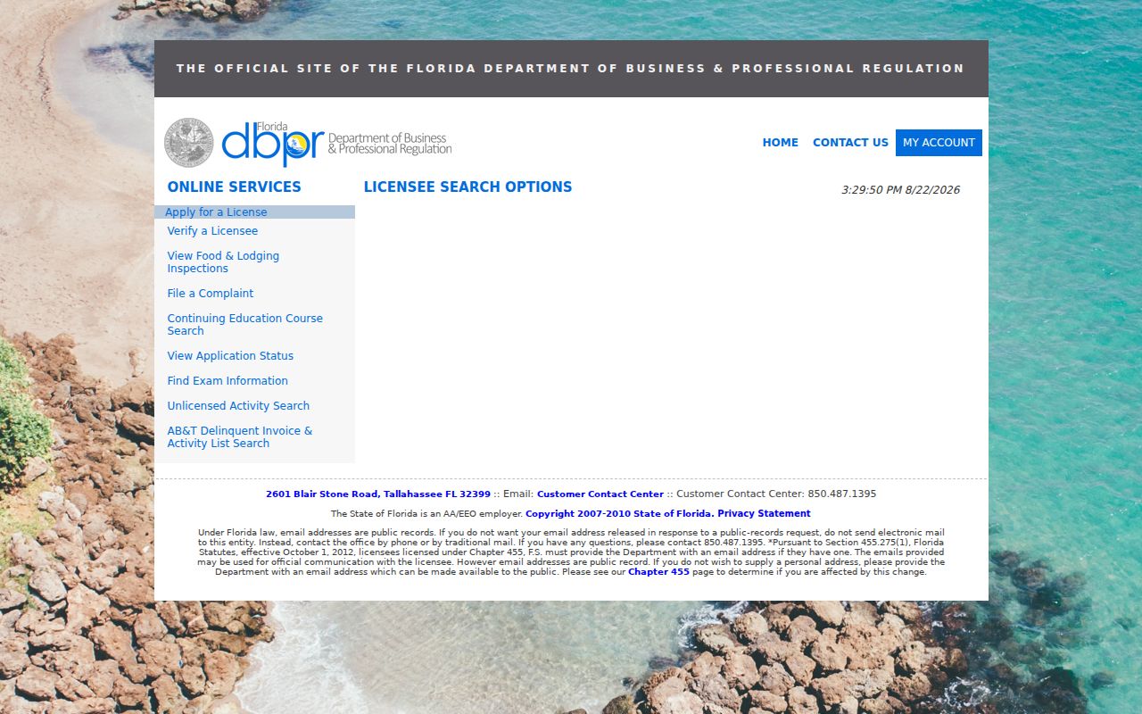 Sarasota residents directory and Florida license search