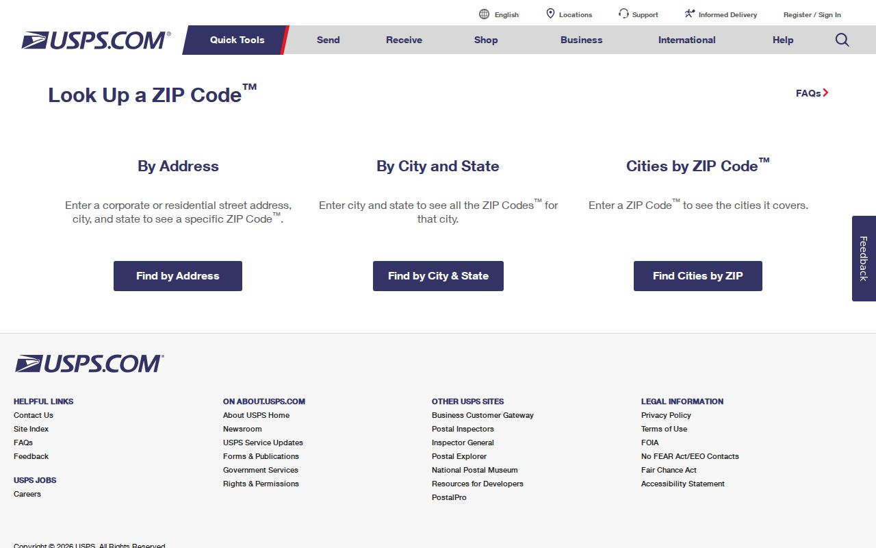 Sarasota ZIP code directory USPS address and ZIP lookup